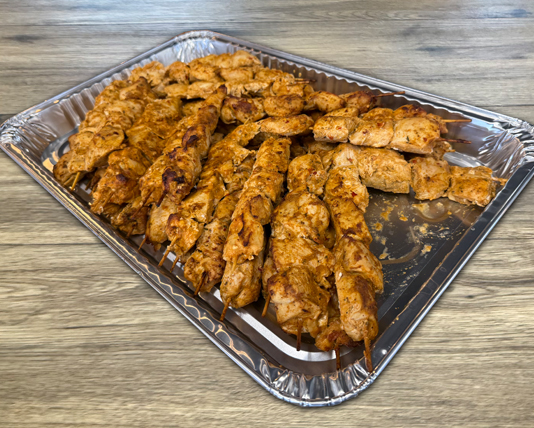 Halal chicken tawouk skewers catering for Calgary weddings and corporate events