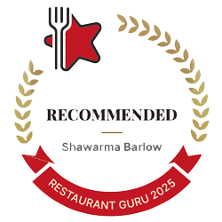 Restaurant Guru Recommended Award 2025 - Shawarma Barlow
